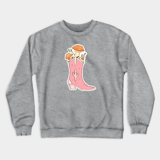 Cowboy Mushie Crewneck Sweatshirt by RobinElayn